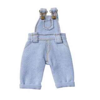 Miniatur Latzhose 85x40mm blau