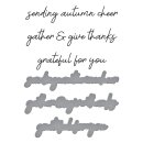 Spellbinders Autumn Archives BetterPress Plate & Die Set Autumn Sentiments