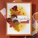 Spellbinders Autumn Archives BetterPress Plate & Die Set Autumn Sentiments