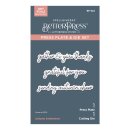 Spellbinders Autumn Archives BetterPress Plate & Die Set Autumn Sentiments