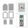 Spellbinders Holiday Magic 3D Emboss & Cut Folder Postage Stamps