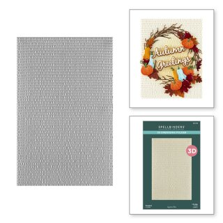 Spellbinders Texture & Foliage 3D Embossing Folder Dimpled