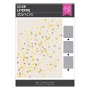 Spellbinders Hocus Pocus Color Layering Stencils Scattered Stars