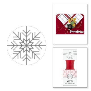 Spellbinders Holiday Magic Mini 3D Wax Seal Snowflake