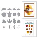 Spellbinders Autumn Archives Etched Dies Falling Leaves