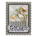 Spellbinders All About Christmas Etched Dies Bow & Bell Scallop Frame