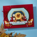 Spellbinders Cuckoo Cottage Etched Dies Harvest Time