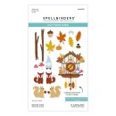 Spellbinders Cuckoo Cottage Etched Dies Harvest Time