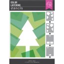 Spellbinders Very Merry Color Layering Stencils Tree