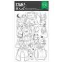 Spellbinders Hocus Pocus Stamp & Cut Set Tricks and Treats
