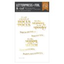 Spellbinders Hocus Pocus Letterpress + Foil & Cut Spooky Season