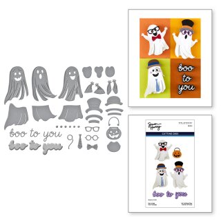 Spellbinders Spooktacular Etched Dies Boo Crew