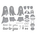 Spellbinders Spooktacular Etched Dies Boo Crew
