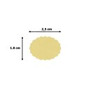 Motivstanzer Oval mit Wellenrand 25x18mm