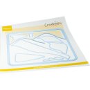 Stanzschablone Bergszene 16x14cm