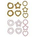 Stanzschablone Papiersiegelstanzformen 7 Stück