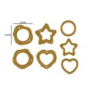 Stanzschablone Papiersiegelstanzformen 7 Stück