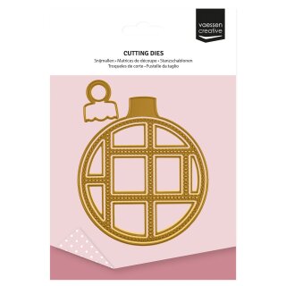 Stanzschablone Weihnachtskugel 12 Teile 10x14cm