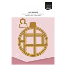 Stanzschablone Weihnachtskugel 12 Teile 10x14cm