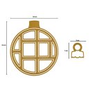 Stanzschablone Weihnachtskugel 12 Teile 10x14cm