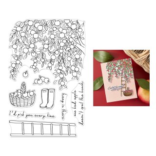 Spellbinders I Pick You Clear Stamp Set In The Orchard