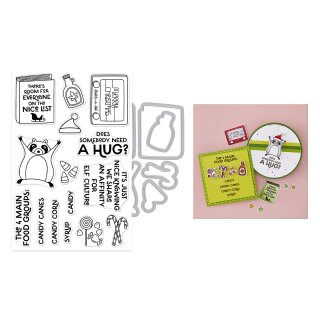 Spellbinders Yule Fuel Stamp & Cut Set Elf Culture