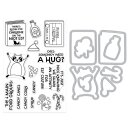 Spellbinders Yule Fuel Stamp & Cut Set Elf Culture