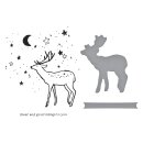 Starry Holiday Registration Press Plate & Die Set Cheer and Good Tidings Deer