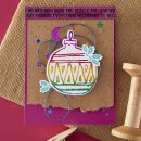 Starry Holiday Registration Press Plate & Die Set Merry, Merry, Merry Bird