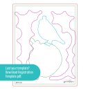 Starry Holiday Registration Press Plate & Die Set Merry, Merry, Merry Bird