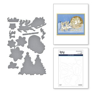 Spellbinders Ho Ho Ho Stamp & Die Bundle