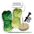 Emotional Support Veggies Häkelset Erbse