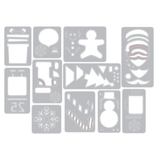 Set De Matrices Sizzix Thinlits Scribbly Snowflakes – Flocons De Neige Griffonnés Tim Holtz
