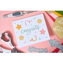 Sizzix Thinlits Die by Letters by Shells Abstract Doodles