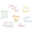 Sizzix Thinlits Die by Letters by Shells Cheerful Phrases