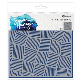 Simon Hurley create. Stencils 6x6 Inch Intertwined