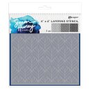 Simon Hurley create. Stencils 6x6 Inch Geo Leaves