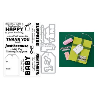 Best Gift Ever Stamp & Cut Set Just Because (DC329)