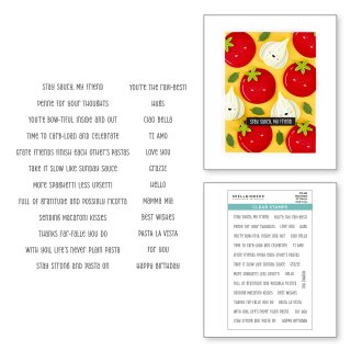 Buon Appetito Clear Stamp Set Stay Saucy