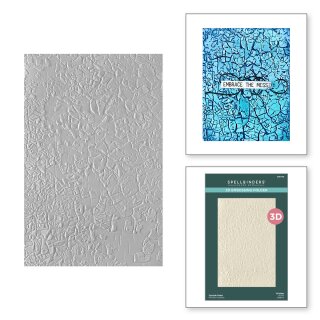 Beautifully Imperfect 3D Embossing Folder Crackle Paint