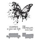Beautifully Imperfect BetterPress Plate & Die Set Butterfly Splatter