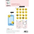 Stanzschablone Smiley mit Stempel 27 Teile