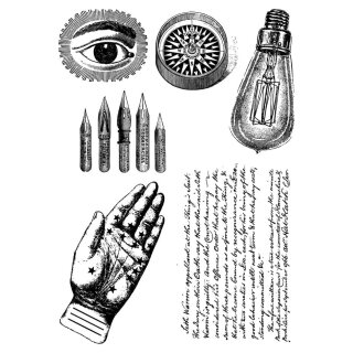 Sizzix Studio Clear Stamps w/Stencils by Mark Montano My Favorite Things (3pcs)