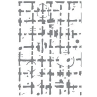 Sizzix Multi-Level Embossing Folder by Seth Apter Grid Graph