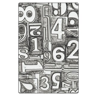 Sizzix 3D Texture Fades by Tim Holtz A5 Numbered