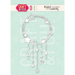 Stanzschablone Sternenkreis 75x145mm