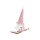 Winter Wichtel Rosa auf Ski 120x45x145mm