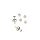 Ohrstecker Flach 4mm silberfarben zu 30 Stück