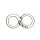 Metallzwischenteile 10 Stück 35x18mm silberfarben Infinity