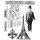 Stampers Anonymous Paris Memoir Tim Holtz Cling Stamps